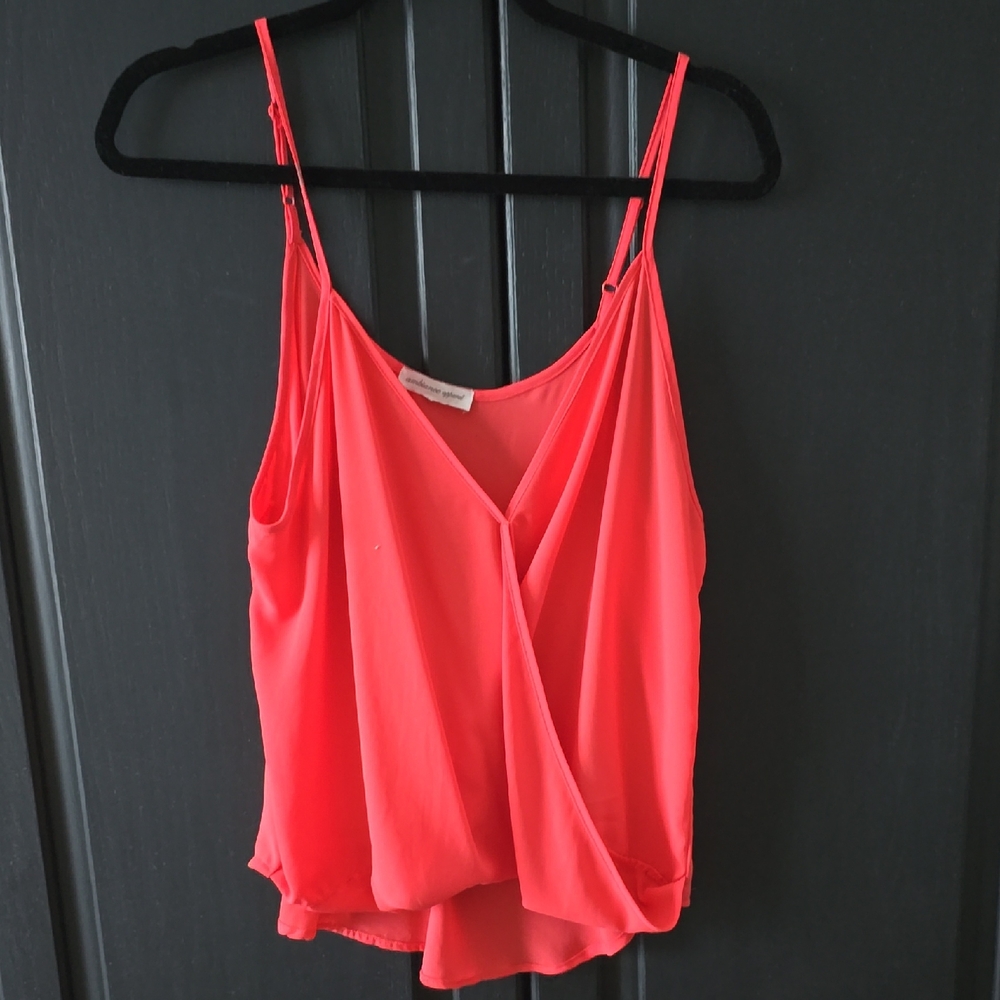Women's Coral Sleeveless Top